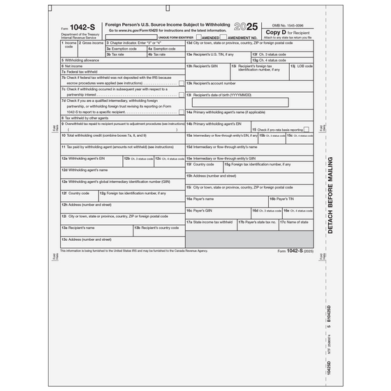 1042S Recipient State Copy D