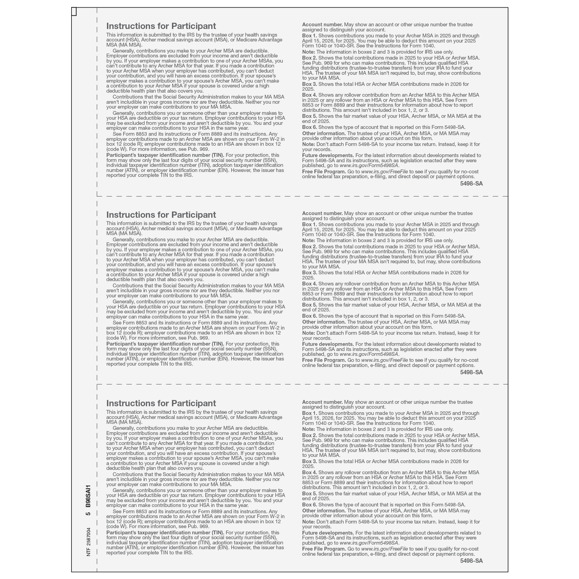 5498-SA Participant Copy B