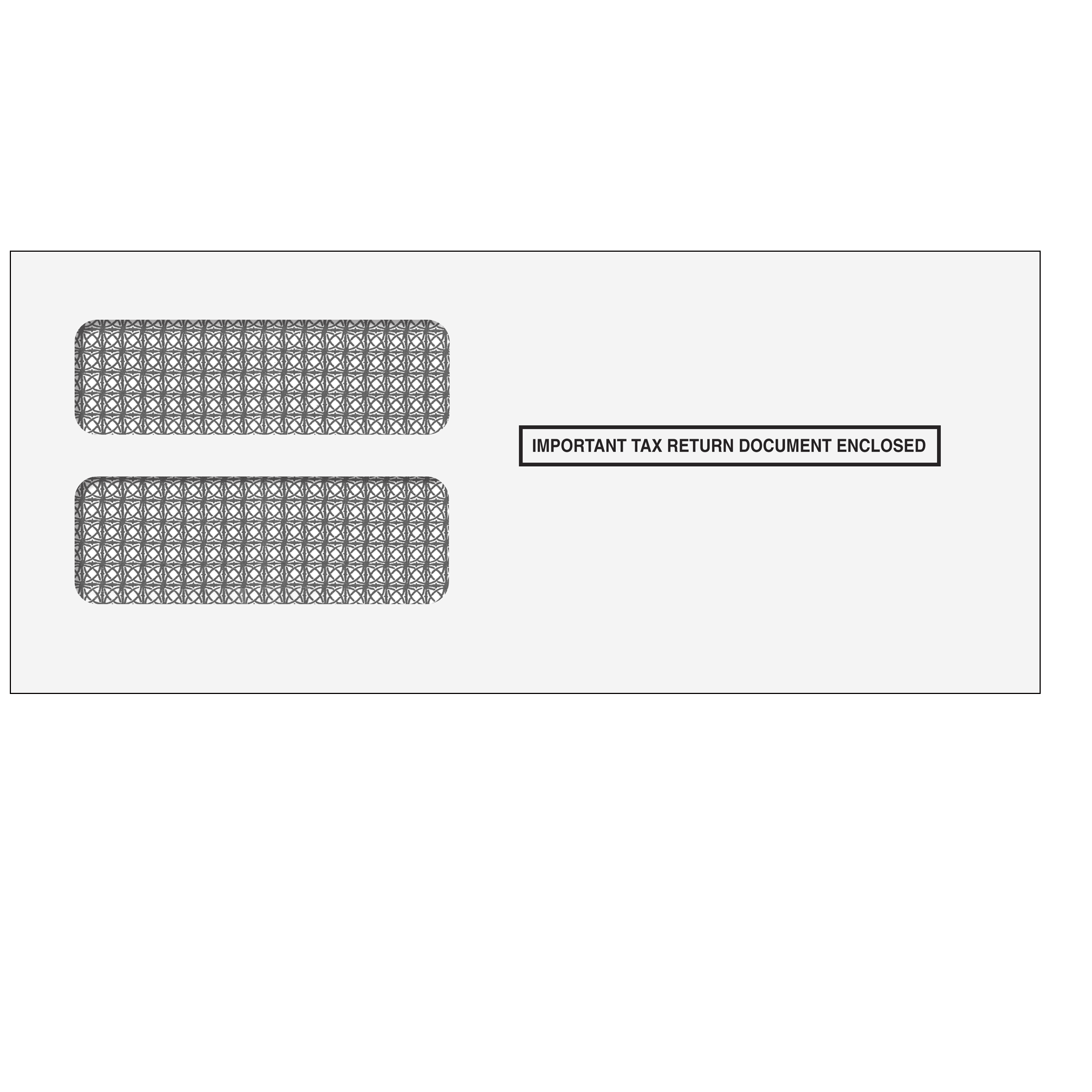 3up 1099 Double Window Envelope (for Inserting Equipment)