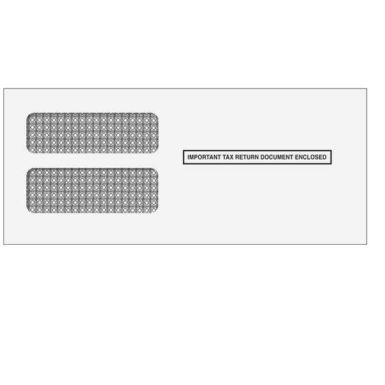 3up 1099 Double Window Envelope (for Inserting Equipment)