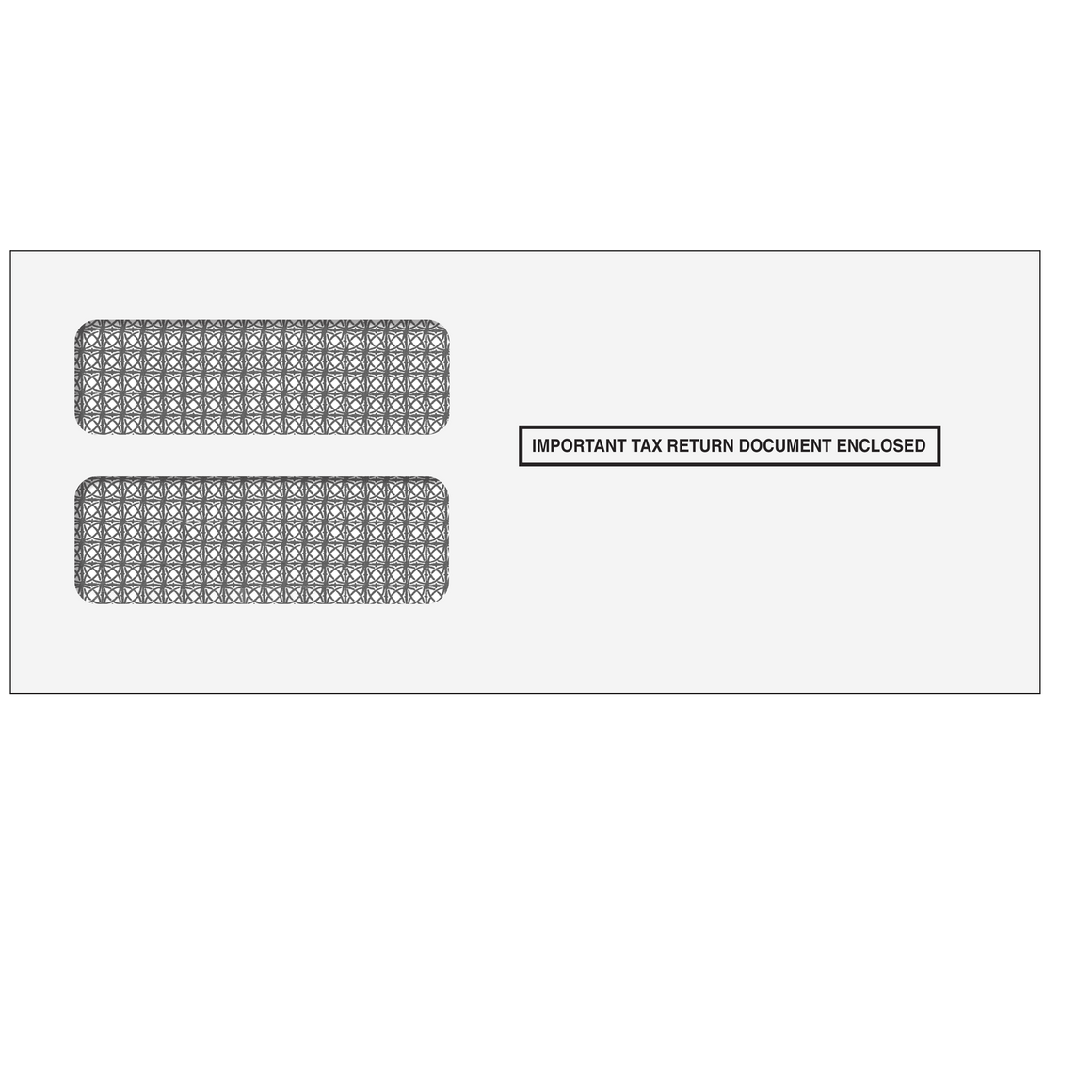 3up 1099 Double Window Envelope (for Inserting Equipment)