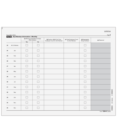 1094-C Employer Provided Health Transmittal Page 2