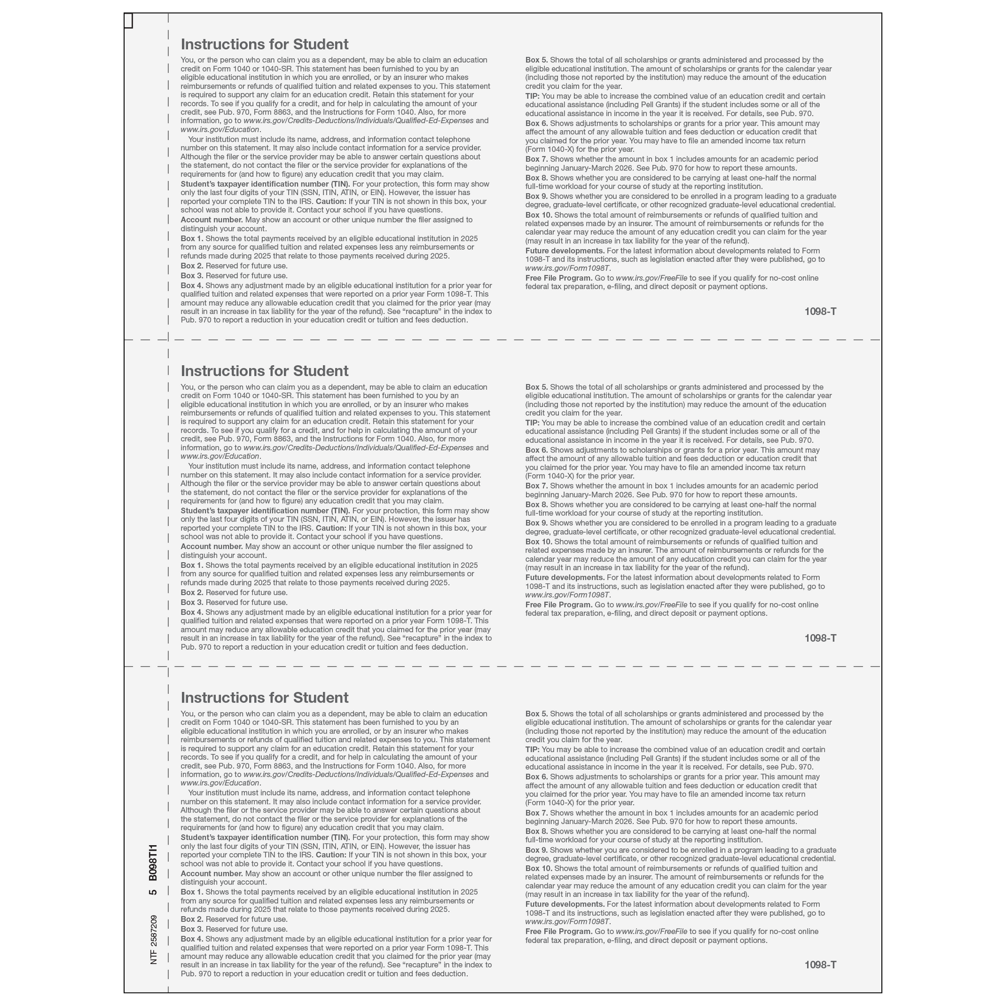 1098-T Student Copy B