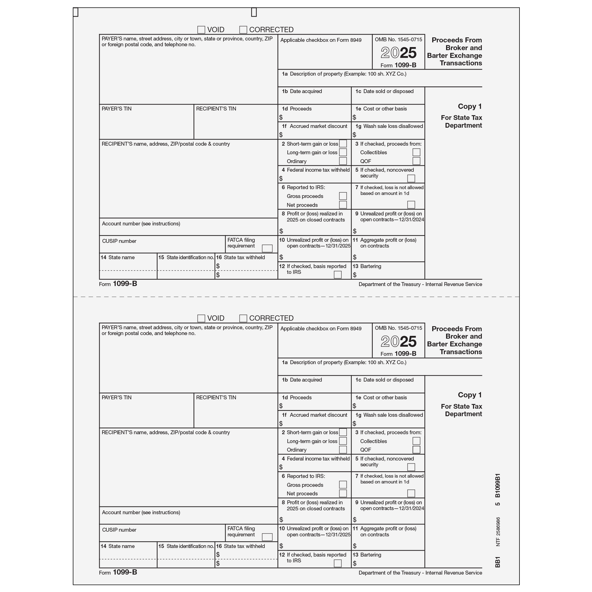 1099-B Payer State Copy 1