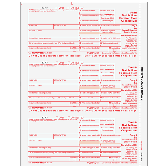 1099-PATR Federal Copy A