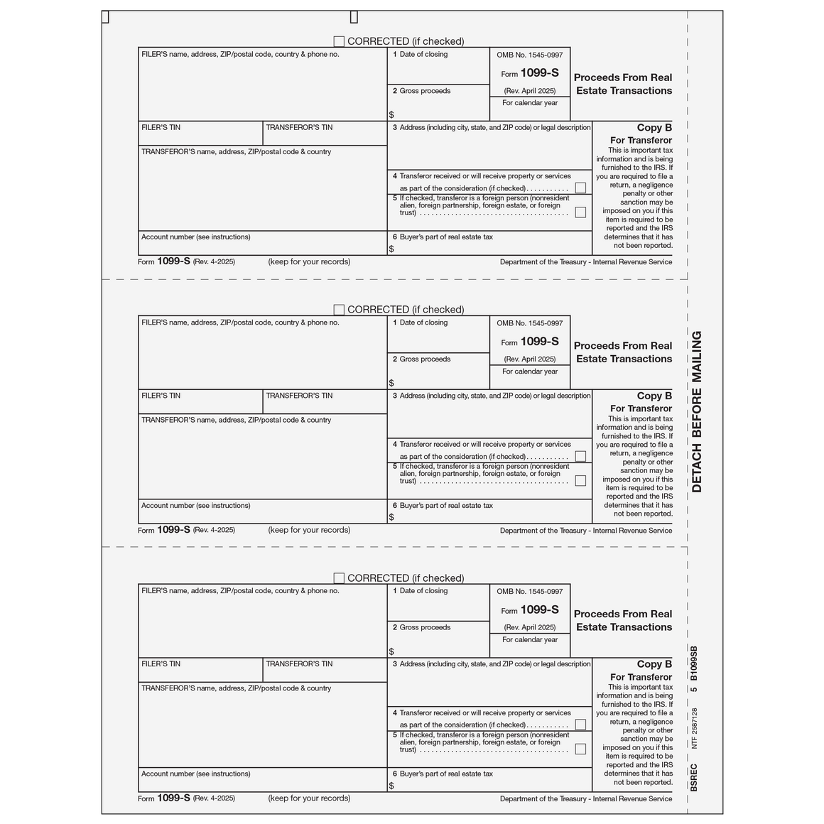 1099-S Filer or State Copy C