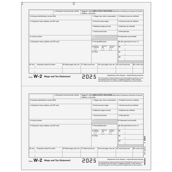 W-2 Employee File Copy C