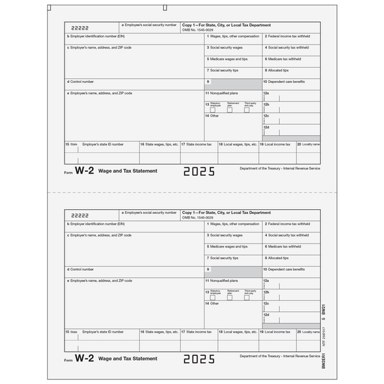W-2 Employer State/City Copy 1