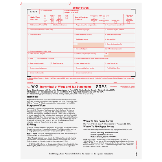 W-3 Transmittal