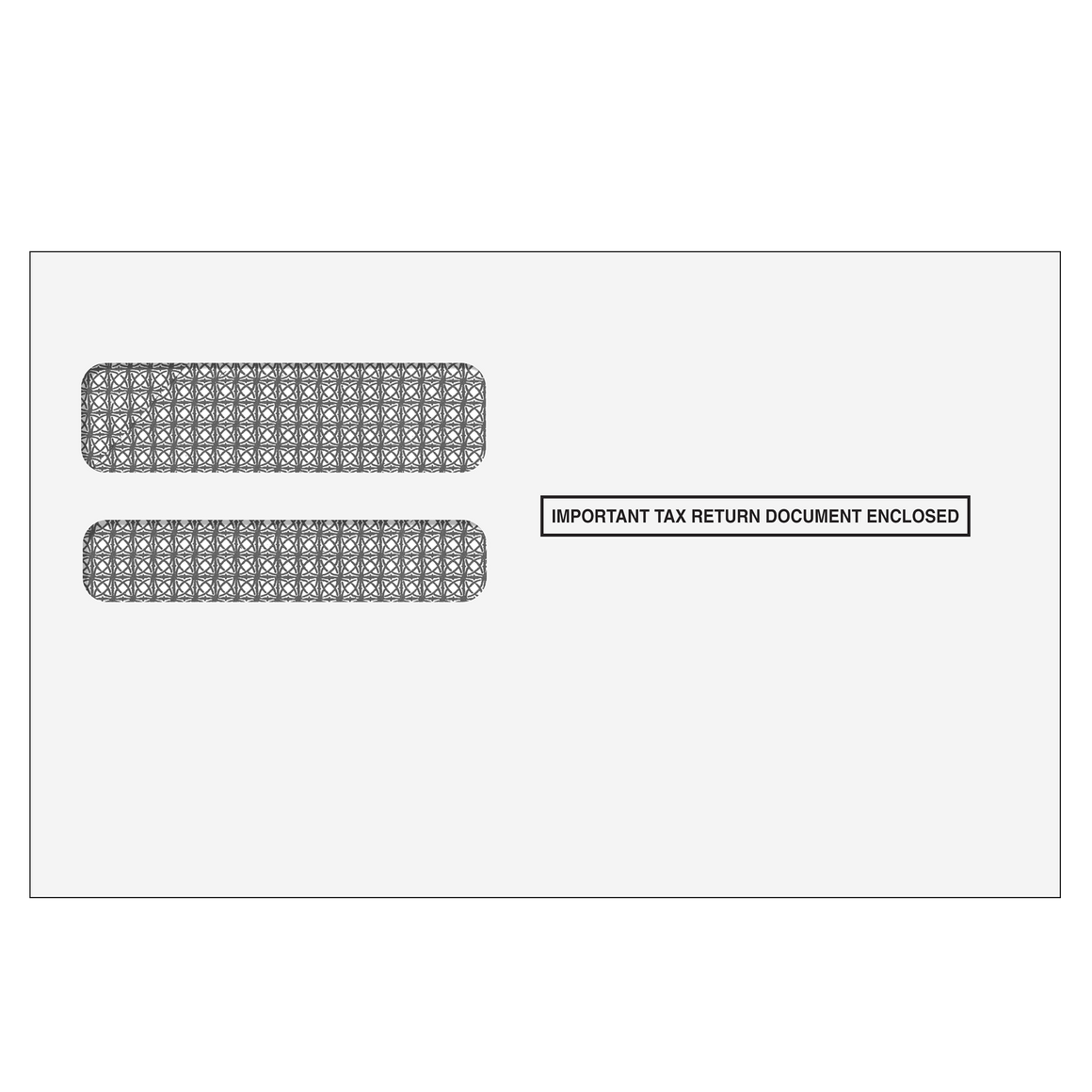 1095 Double Window Envelope Moisture Seal - Machine Insertable
