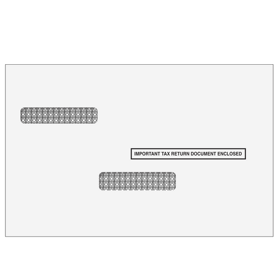 W-2/1099 Universal Self Seal Double Window Envelope
