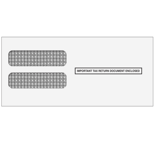W-2 3up Self Seal Double Window Envelope (compatible with QuickBooks)