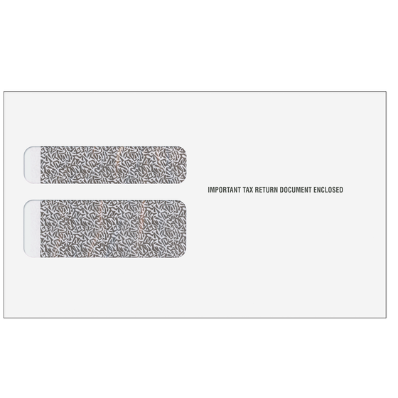 W-2 Two-Wide Double Window Envelope