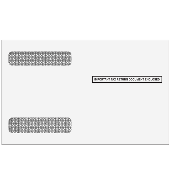 W-2 4up Horizontal Self Seal Double Window Envelope for BW24DWNA