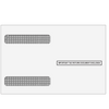W-2 4up Horizontal Self Seal Double Window Envelope