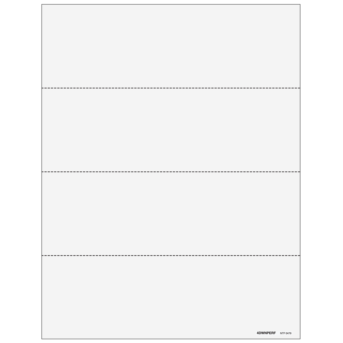 4up Horizontal Blank Laser Paper w/ instructions