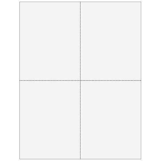 4up 24# Blank Laser Paper (for high-speed inserting equipment)
