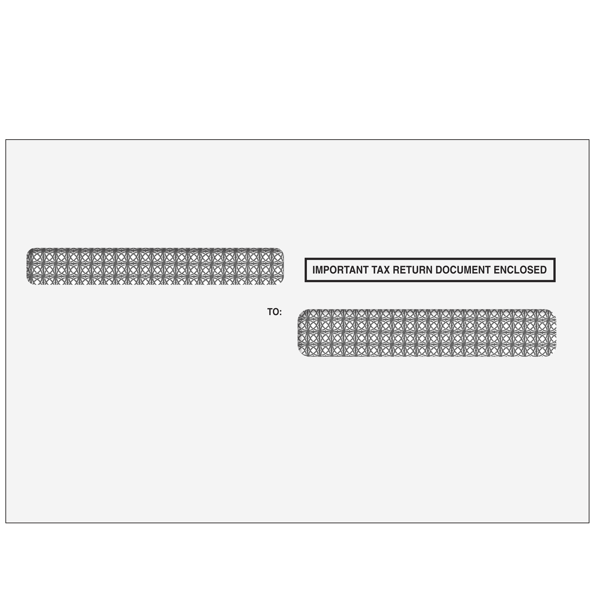 W-2 4up Quad Self Seal Double Window Envelope