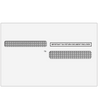 W-2 Double Window Envelopes - 4up Quadrant - Tamper Evident
