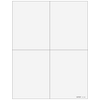 4up Quad Blank Laser Paper