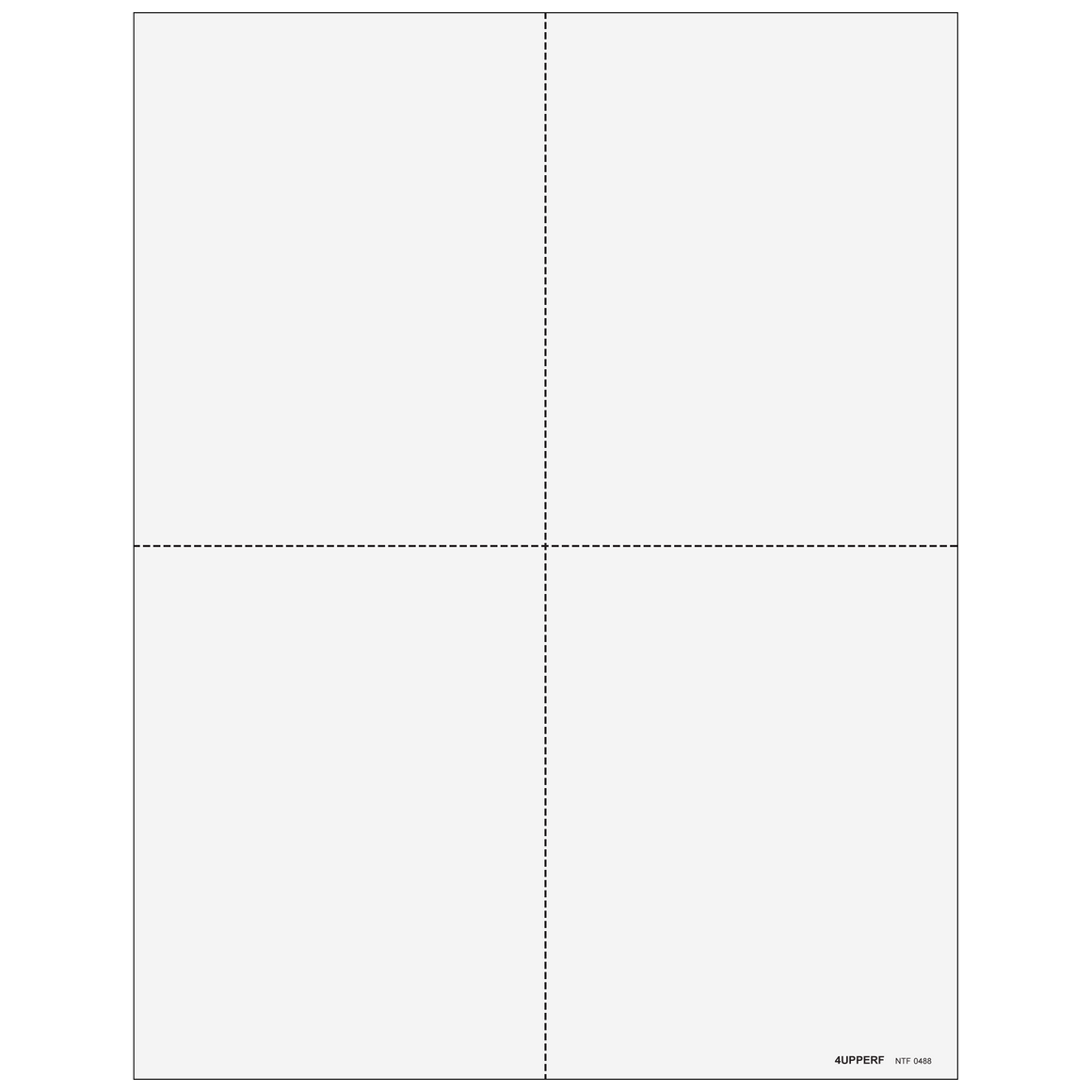 4up Quad Blank Laser Paper