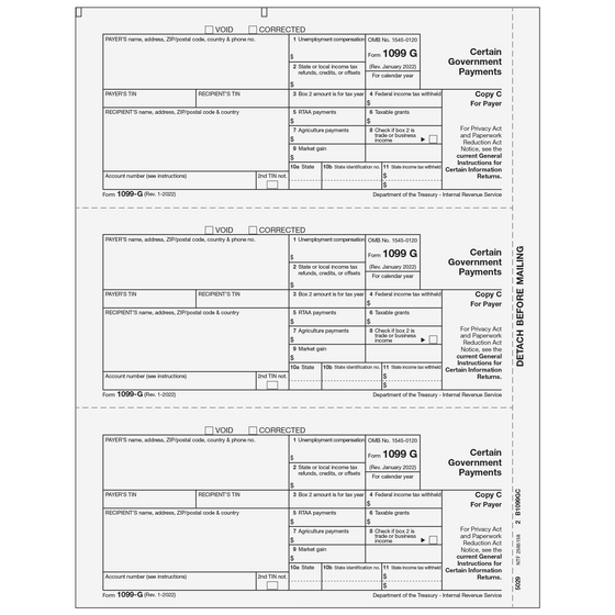 1099-G Payer or State Copy C