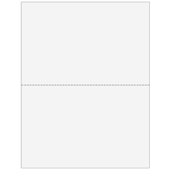 2up Blank Laser Paper w/ 1099-MISC instructions on both panels