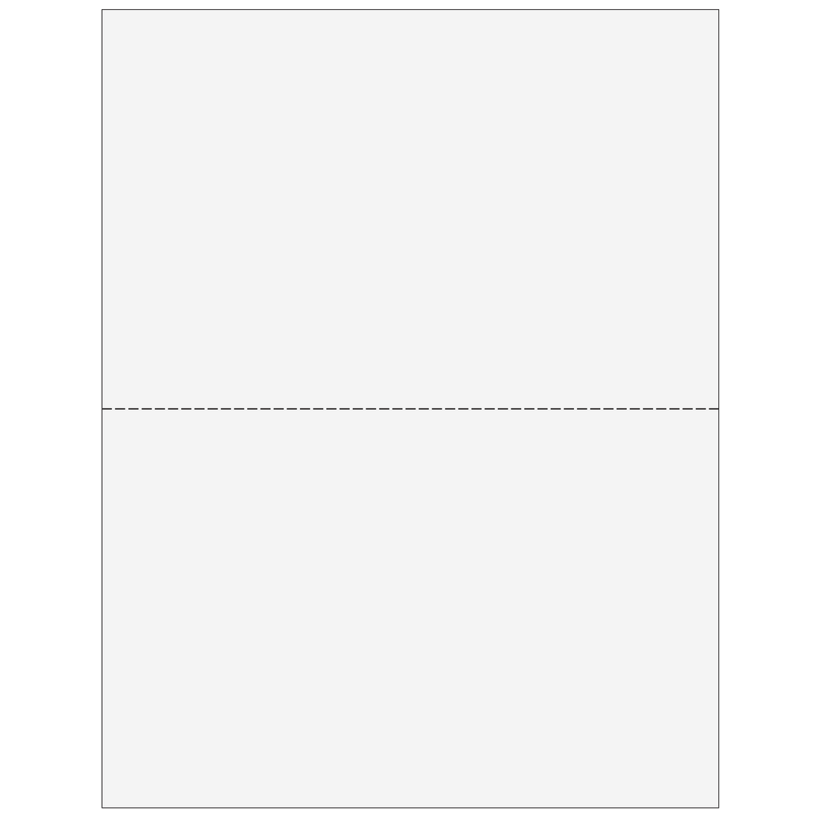 2up Blank Laser Paper w/ 1099-MISC instructions on both panels