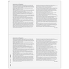 2up Blank Laser Paper w/ 1099-MISC instructions on both panels