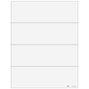 4up Horizontal Blank Laser Paper