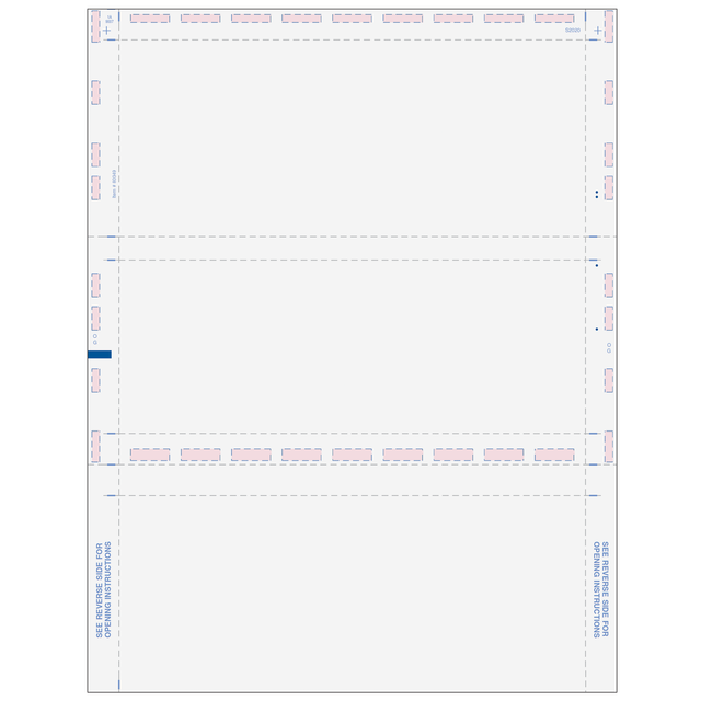 1099-R 4-up Pressure Seal Form (MW284) 11" V Fold