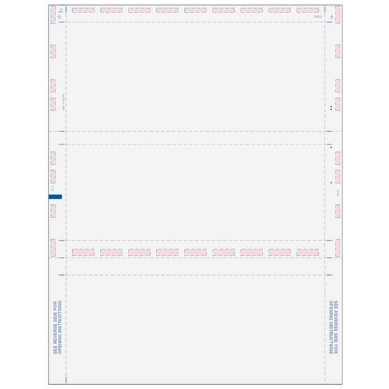 1099-R 4-up Pressure Seal Form (MW284) 11" V Fold