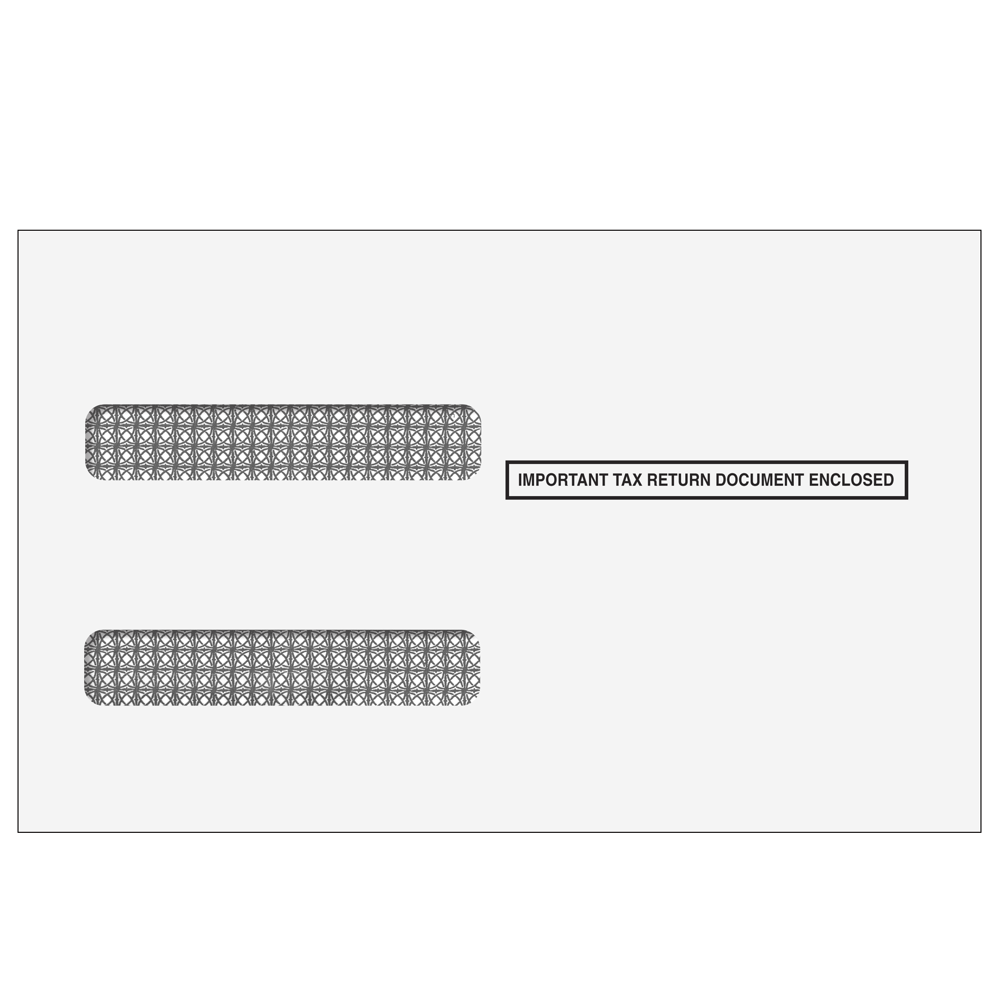 W-2 4up Quad Double Window Envelope (for high speed inserting equip/W24UPA)