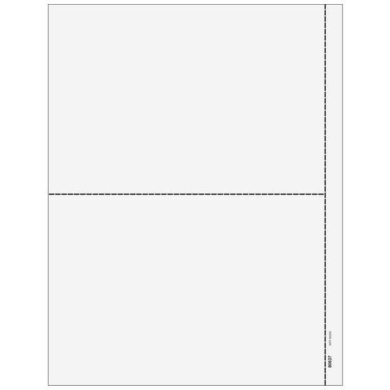 2up Blank Laser Paper w/ 1/2" side perf for 1042-S