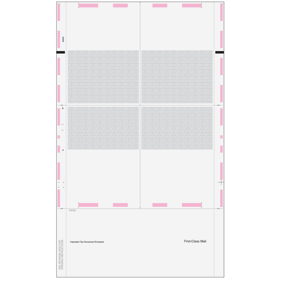 Pressure Seal EZ fold W-2 4up Quad (MW1289)