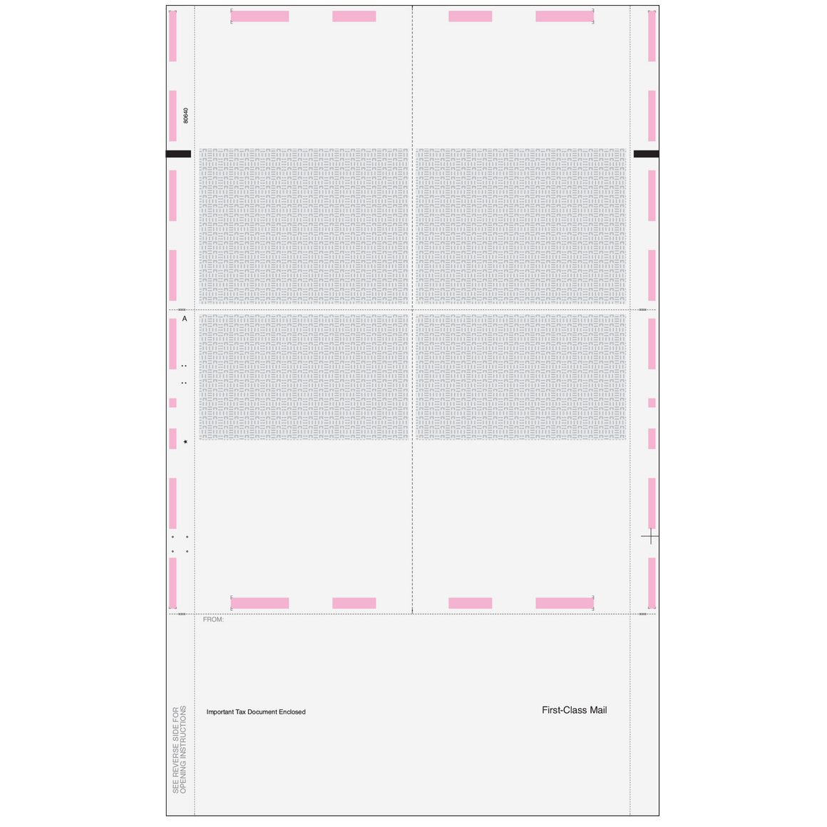 Pressure Seal EZ fold W-2 4up Quad (MW1289)