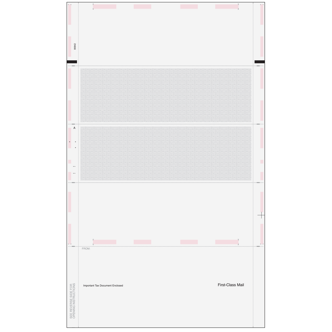 W-2 14" Pressure Seal Eccentric Z fold 4up Horizontal