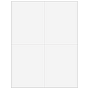 4up Quad Blank Laser Paper w/ instructions