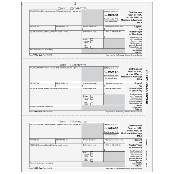 1099-SA Payer Copy C