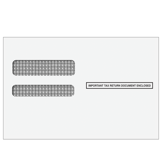 Double Window Envelope Self Seal