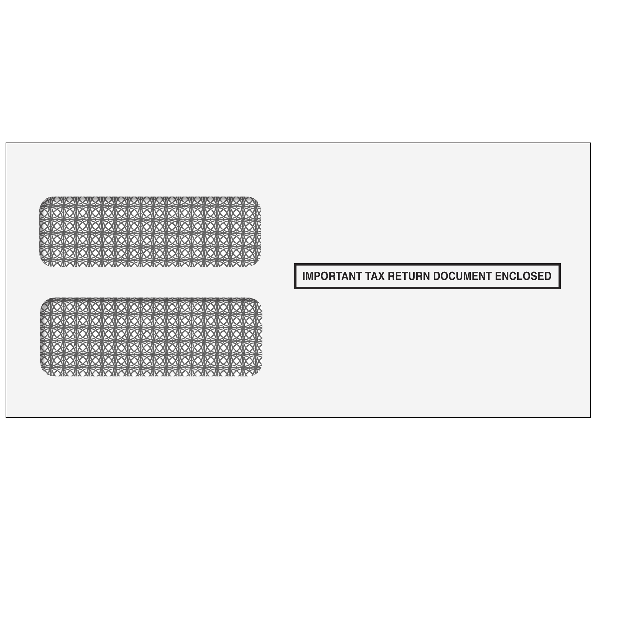 1099 3up Double Window Envelope - Tamper Evident