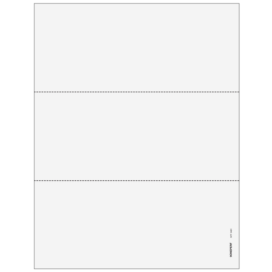 3up Blank 1099 Laser Paper