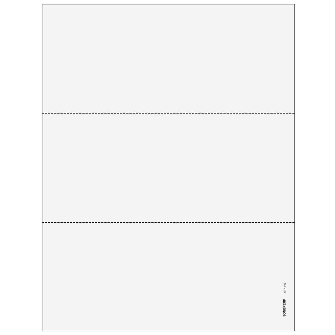 3up Blank 1099 Laser Paper