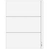 3up Blank Laser Paper w/ 1/2" side perf