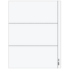 3up Blank Laser Paper w/ 1/2" side perf & 1099-MISC instructions