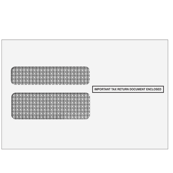 W-2 Double Window Envelopes - 2up - Tamper Evident