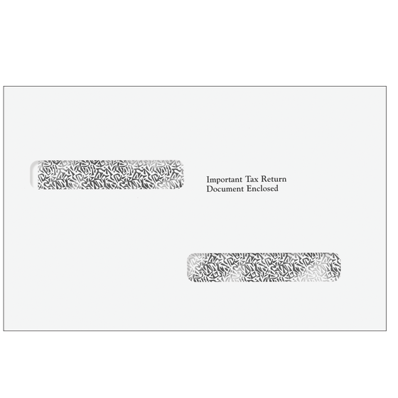 1099 4up Double Window Envelope (for high-speed inserting equipment)