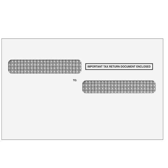 1099-R 4up Double Window Envelope (for high-speed inserting equipment)