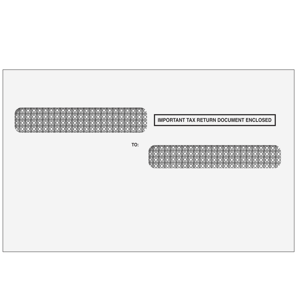 1099-R 4up Double Window Envelope (for high-speed inserting equipment)