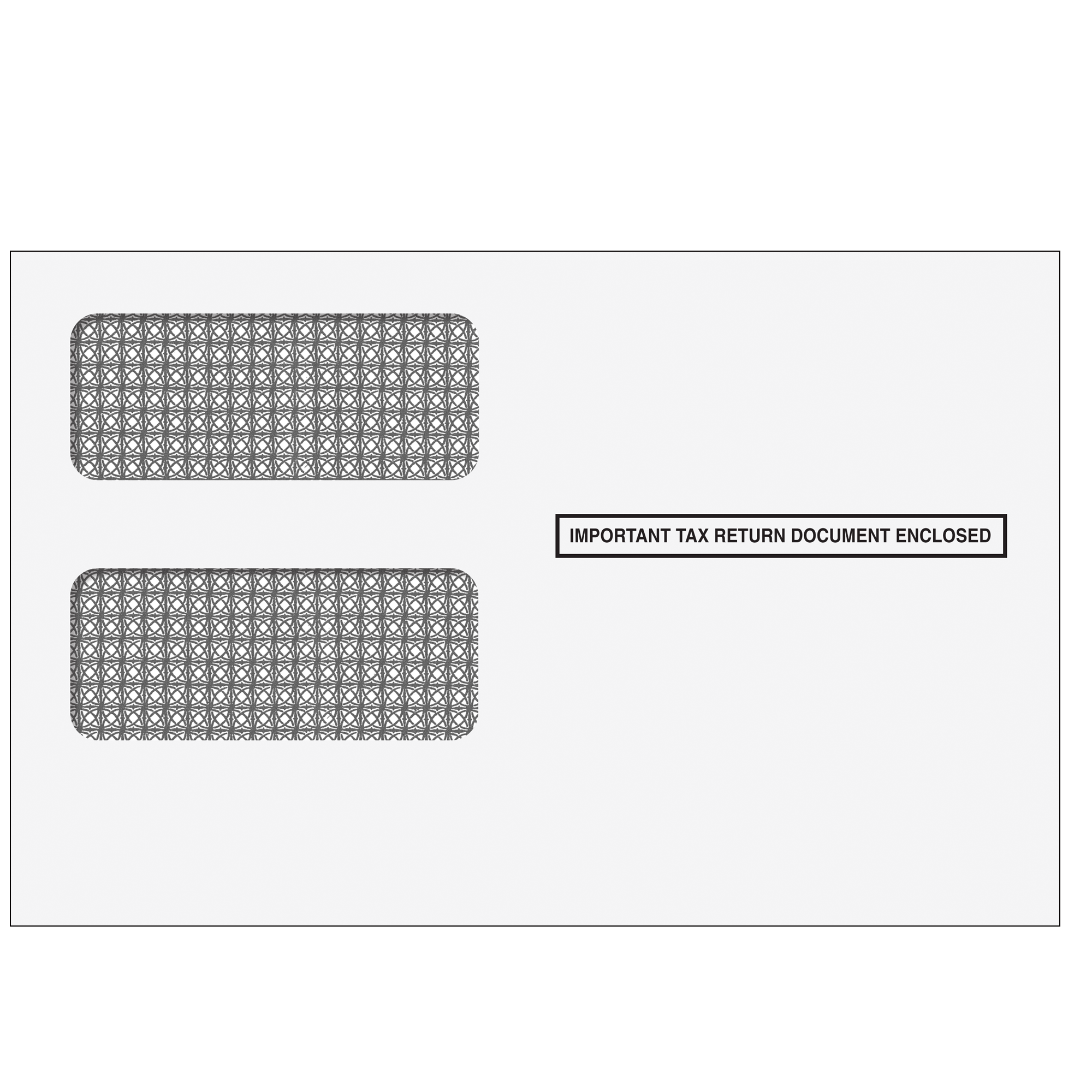 1099 2up Double Window Envelope
